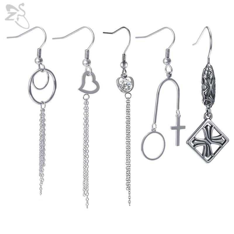 Dangle & Chandelier ZS Trendy Chain Pendant Hook Earrings Stainless Steel Cross Star Drop For Women Girls Korean Vintage Earring Jewelry
Dangle & Chandelier ZS Trendy Chain Pendant Hook Earrings Stainless Steel Cross Star Drop For Women Girls Korean Vintage Earring Jewelry
