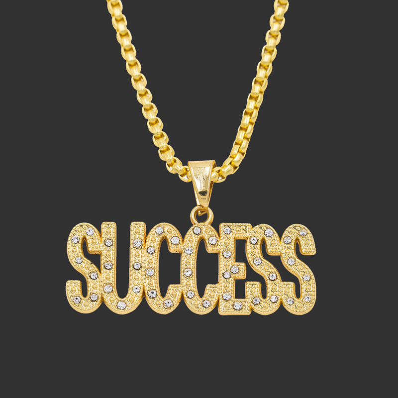 Statement Success Letter Pendant Necklaces Women Men Hip Hop Jewelry 2020 Fashion Gold Long Chain Necklaces & Pendants Gift
Statement Success Letter Pendant Necklaces Women Men Hip Hop Jewelry 2020 Fashion Gold Long Chain Necklaces & Pendants Gift