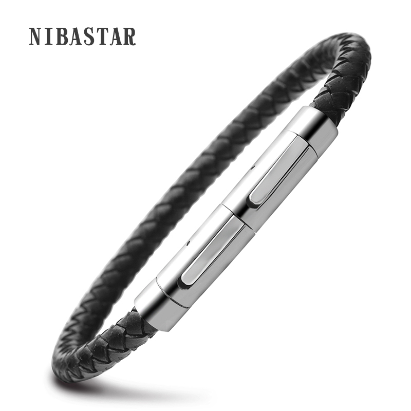 Stainless Steel Bangle Men Leather Cord Bracelet&Bangle Black/Brown Leather Bracelet For Men Wristband Rope Jewelry
Stainless Steel Bangle Men Leather Cord Bracelet&Bangle Black/Brown Leather Bracelet For Men Wristband Rope Jewelry