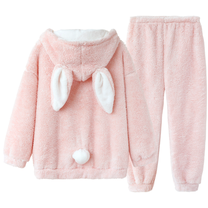 Cute Winter Pajamas Set Women Lolita Warm Sleepwear Girls Kawaii Plush Sleep Pants Pink Lounge Home Nightgown
Cute Winter Pajamas Set Women Lolita Warm Sleepwear Girls Kawaii Plush Sleep Pants Pink Lounge Home Nightgown