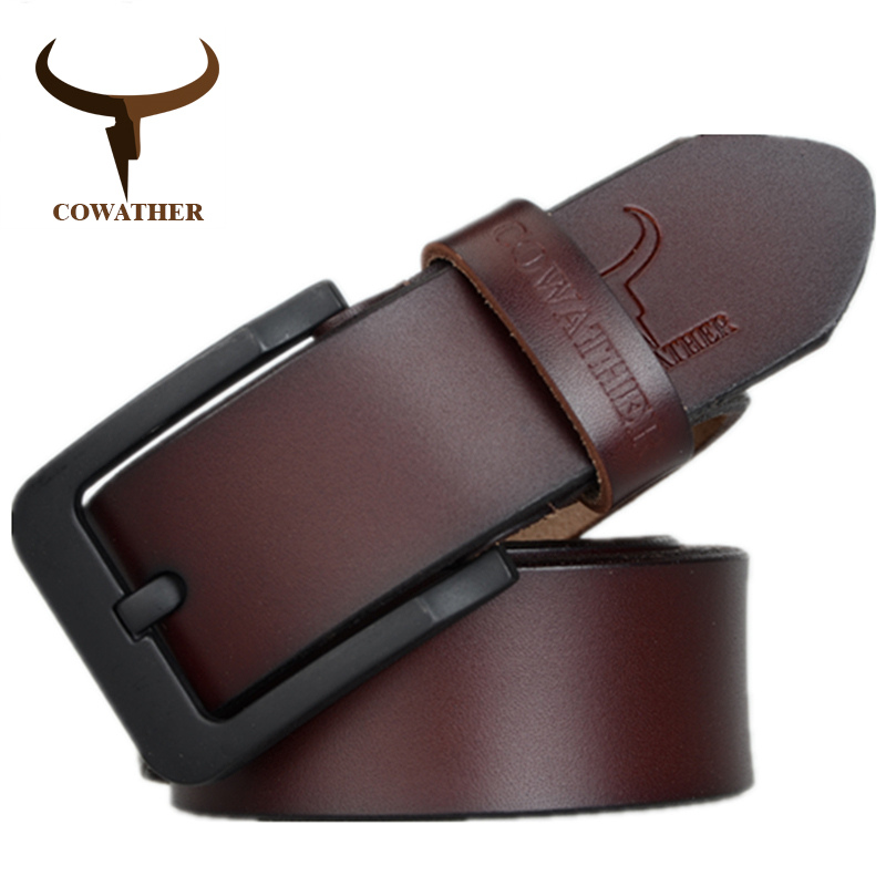 COWATHER male belt for mens high quality cow genuine leather belts 2020 hot sale strap fashion new jeans Black Buckle XF010
COWATHER male belt for mens high quality cow genuine leather belts 2020 hot sale strap fashion new jeans Black Buckle XF010