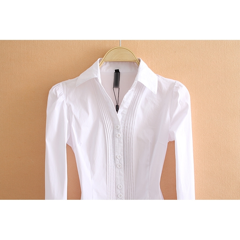 Women bodysuit Office Lady Work Bodycon White Body Shirt Blouse Female Long Sleeve OL Suit Shirts Turn Down Collar Tops XL 200924