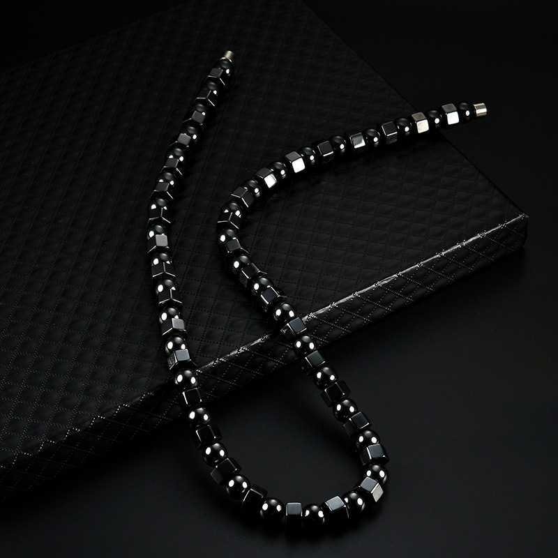 Chokers Men Women Black Hematite Necklace Magnetic Therapy Care Magnet Stone Health Necklaces Jewelry Gift JAN88
Chokers Men Women Black Hematite Necklace Magnetic Therapy Care Magnet Stone Health Necklaces Jewelry Gift JAN88
