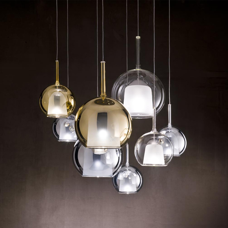 Nordic Modern LED Pendant Lamps Creative Water Droplets Stained Glass Hanging Lamp for Restaurant Livingroom Bedroom Deco