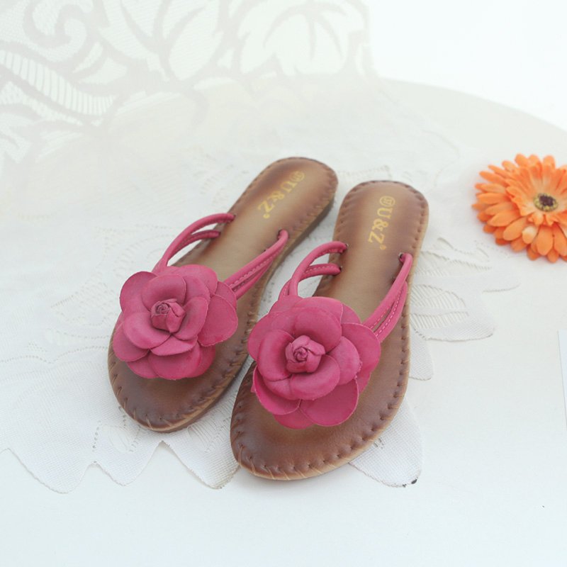 clearence!!!one Pair Only Size US9 Camellia Slippers Summer Soft Flip Flops Sandals,Lovely Sweet Insole Flowers Slippers Women Work Boots Wide Calf Bo