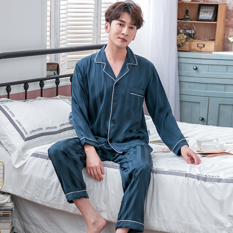 Summer Imitation Silk Pajama for Men Lounge Sleepwear Pyjamas Solid Nightwear Home Clothes Male PJs 2020 Summer Pajamas Sets, Red
Summer Imitation Silk Pajama for Men Lounge Sleepwear Pyjamas Solid Nightwear Home Clothes Male PJs 2020 Summer Pajamas Sets, Red