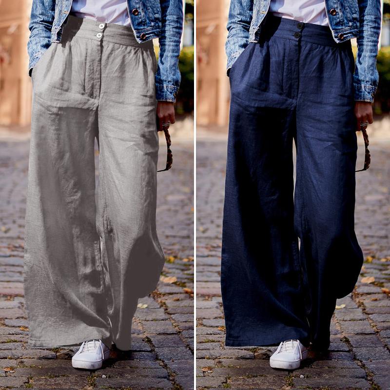Celmia Fashion Trousers Women' Sexy High Waist Wide Leg Pants 2020 Autumn Casual Loose Ladies Office Pantalon Femme Plus Size 7, Black
Celmia Fashion Trousers Women' Sexy High Waist Wide Leg Pants 2020 Autumn Casual Loose Ladies Office Pantalon Femme Plus Size 7, Black