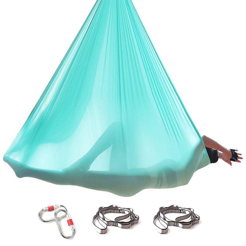 Anti Gravity 4 Meters Yoga hammock Set For Acrobatic Dance Yoga Fitness, Black