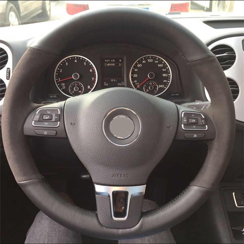 DIY Suede Steering Wheel Cover Hand sewing Car Steering Wheel Cover for Volkswagen vw Golf 6 Mk6 Jetta 6 Polo 2011 - 2014 car accessories
DIY Suede Steering Wheel Cover Hand sewing Car Steering Wheel Cover for Volkswagen vw Golf 6 Mk6 Jetta 6 Polo 2011 - 2014 car accessories