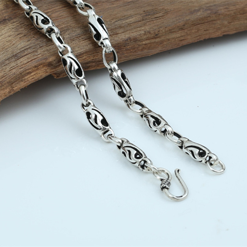 40g 100% Real Pure 925 Sterling Silver Jewelry Necklace 5MM Thickness Chain Men Gift Thai Silver Long&Choker Fashion Necklace
40g 100% Real Pure 925 Sterling Silver Jewelry Necklace 5MM Thickness Chain Men Gift Thai Silver Long&Choker Fashion Necklace