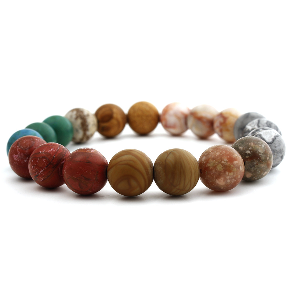 Eight Planets Bead Bracelet Men Natural Stone Universe Yoga Solar Chakra Bracelet for Women Men Jewelry Gifts