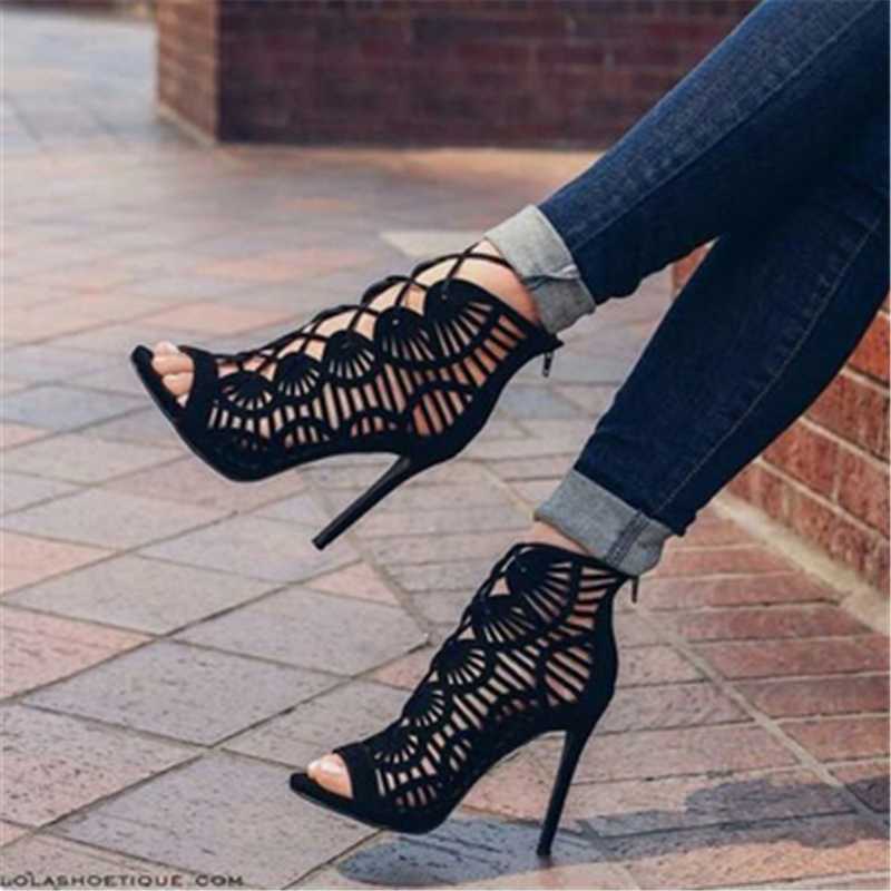 2020 New Summer Sandals Women Pumps Open-toed Women High Heels Shoes Fashion Serpentine Pattern Belt 12cm Thin Heels Party Shoes, Black
2020 New Summer Sandals Women Pumps Open-toed Women High Heels Shoes Fashion Serpentine Pattern Belt 12cm Thin Heels Party Shoes, Black