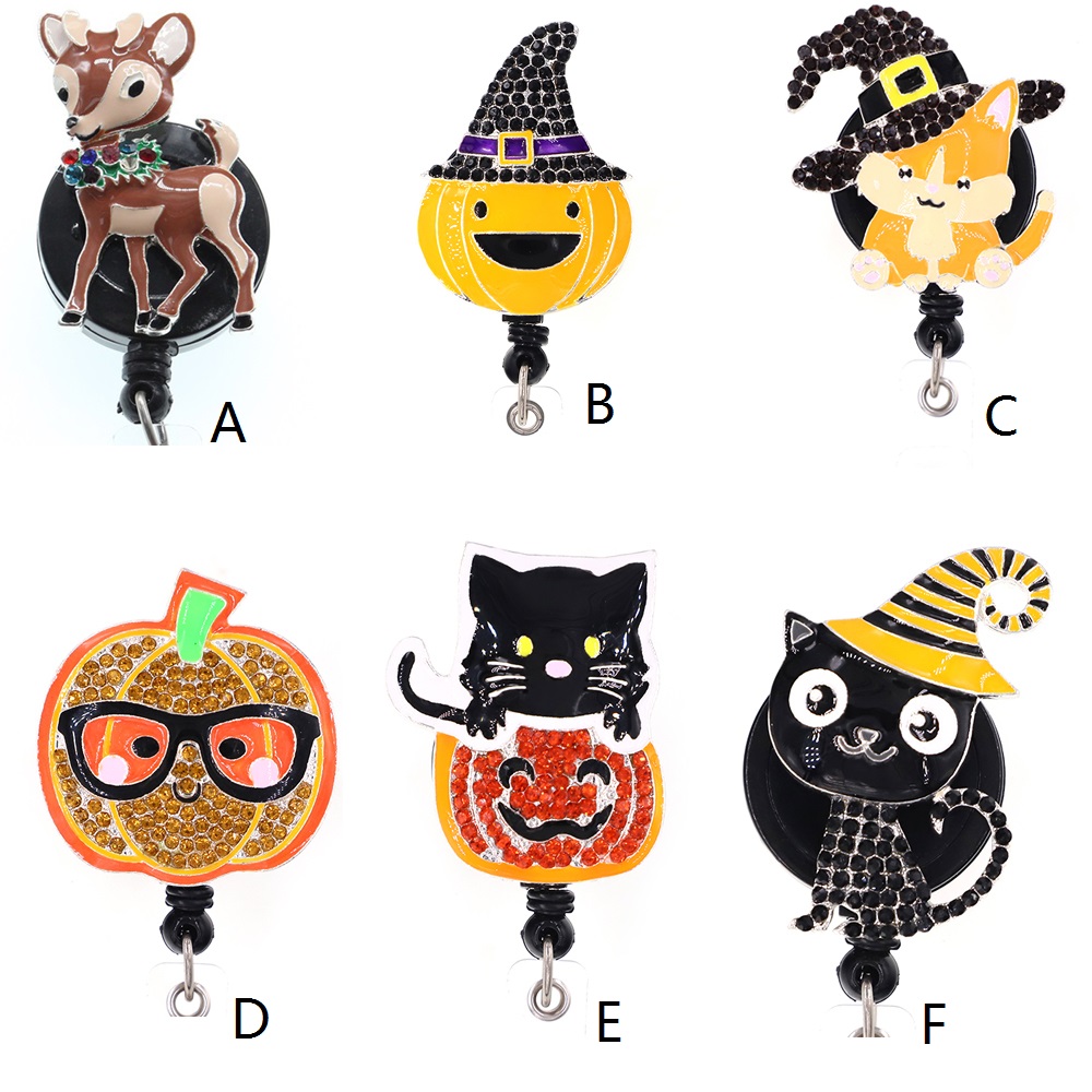 free bling rhinestone halloween funny id card retractable badge holder reel alligator clip nurse accessories, Slivery;golden
free bling rhinestone halloween funny id card retractable badge holder reel alligator clip nurse accessories, Slivery;golden