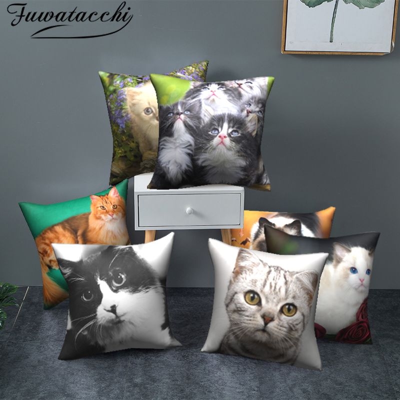 Fuwatacchi Cute Cats Pillowcases Anilmals Pattern Throw Pillow Covers for Home Sofa Polyester Decorative Cushion Cover 45*45cm Pillow Case, Fpc000195
Fuwatacchi Cute Cats Pillowcases Anilmals Pattern Throw Pillow Covers for Home Sofa Polyester Decorative Cushion Cover 45*45cm Pillow Case, Fpc000195
