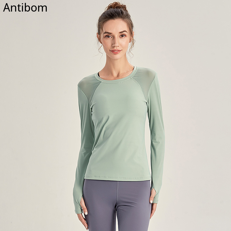 Antibom Women Yoga Shirts Long Sleeve Fitness T-shirts Running Clothes Quick Dry Sports Wear Gym Fitness Breathable, Black
Antibom Women Yoga Shirts Long Sleeve Fitness T-shirts Running Clothes Quick Dry Sports Wear Gym Fitness Breathable, Black