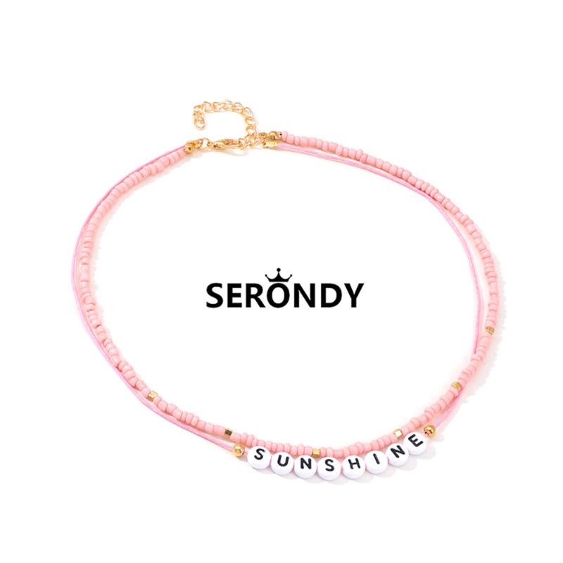 Pin Beads Letter SUNSHINE Boho Choker Necklace For Women Jewelry Collares Friends Gift Teen Chain On The Neck Aesthetics XL10131
Pin Beads Letter SUNSHINE Boho Choker Necklace For Women Jewelry Collares Friends Gift Teen Chain On The Neck Aesthetics XL10131