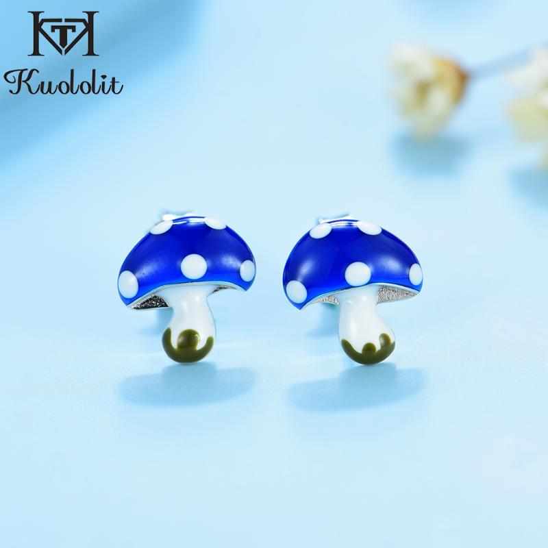 Kuololit Cute Enamel Stud Earrings for Girls Children Solid 925 Sterling Silver Mushroom earrings for party Gifts Mini New 2020
Kuololit Cute Enamel Stud Earrings for Girls Children Solid 925 Sterling Silver Mushroom earrings for party Gifts Mini New 2020
