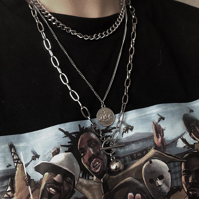 Ins Casual Fashion Link Chain Hip Hop Harajuku Unisex Gothic Couple Female Necklace Korean Men punk Cool Necklace
Ins Casual Fashion Link Chain Hip Hop Harajuku Unisex Gothic Couple Female Necklace Korean Men punk Cool Necklace