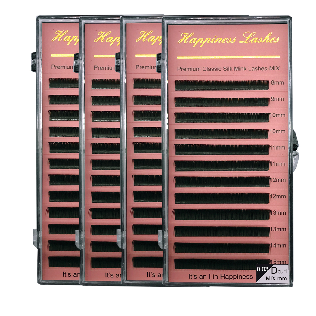 4 Trays/Lot Eye Lash Extension Eyealshes Supplies Silk Mink Lashes Super Soft Deep Matt Easy to Grab Off the Strip HPNESS
4 Trays/Lot Eye Lash Extension Eyealshes Supplies Silk Mink Lashes Super Soft Deep Matt Easy to Grab Off the Strip HPNESS