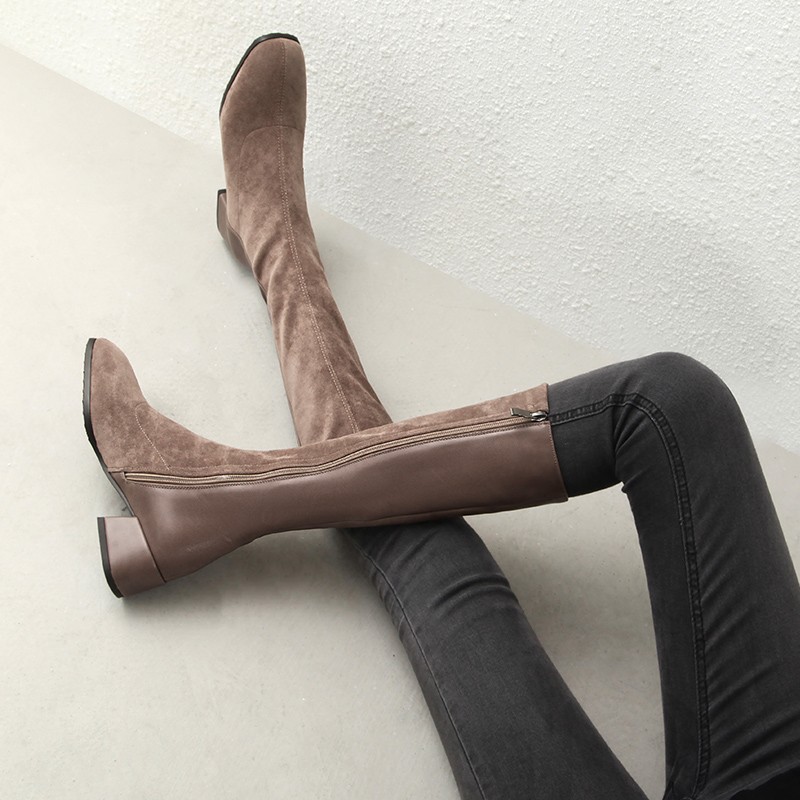 Knee high boots for women wide calf Knight boots 2020 winter new short plush block medium heels zipper ladies shoes plus size 41, Black
Knee high boots for women wide calf Knight boots 2020 winter new short plush block medium heels zipper ladies shoes plus size 41, Black