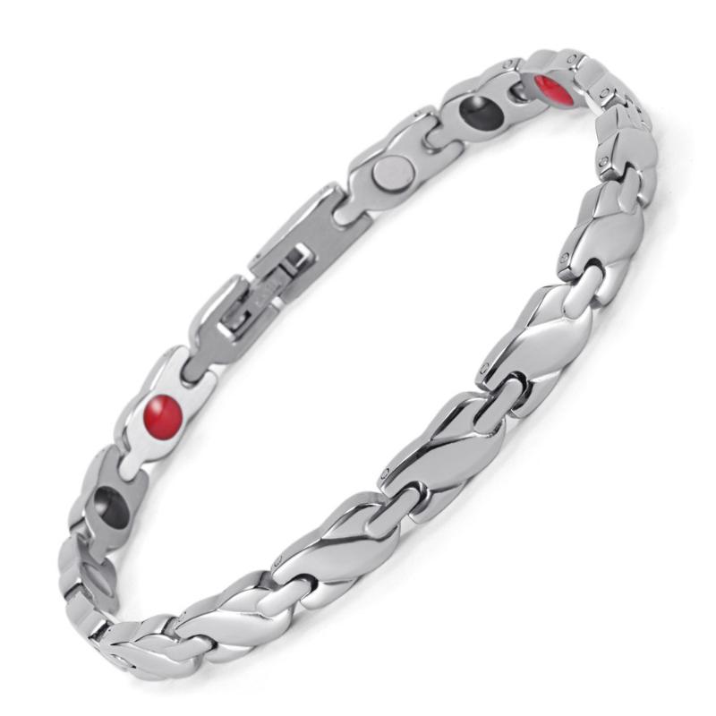 New Jewelry Women's 4 Health Care Elements (Magnetic,FIR,Germanium,Negative Ions) 316L Stainless Steel Bracelet
New Jewelry Women's 4 Health Care Elements (Magnetic,FIR,Germanium,Negative Ions) 316L Stainless Steel Bracelet
