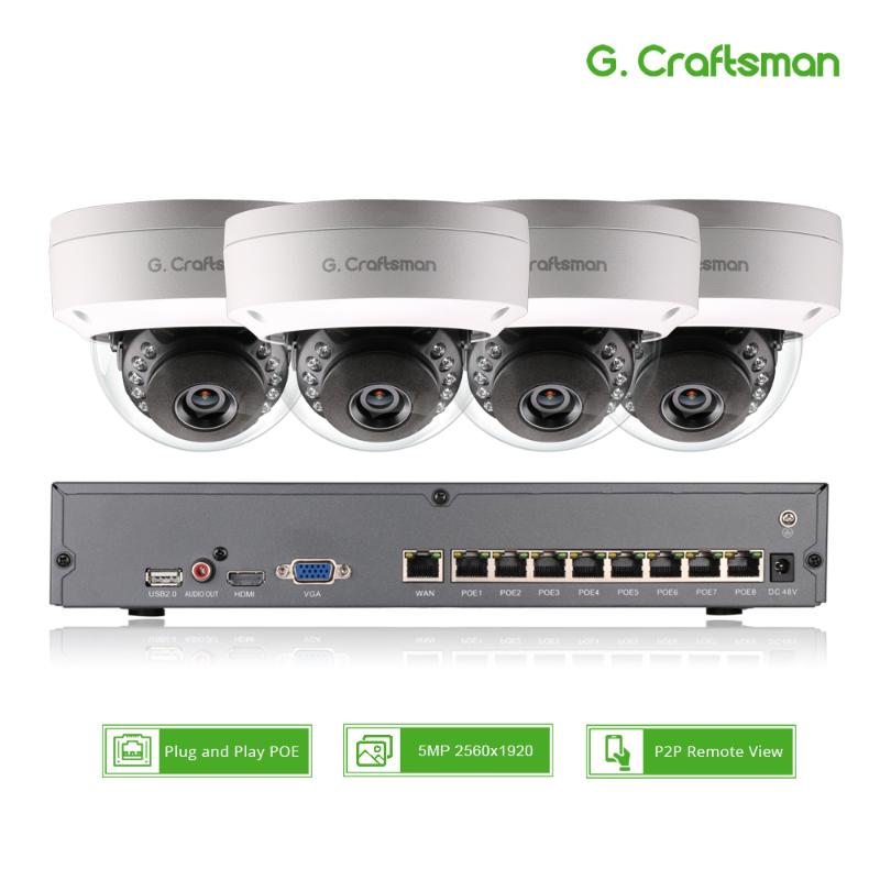 Smart 4ch 5MP POE IP Camera System Kit Dome H.265 Security 8ch POE NVR Indoor Violence-proof CCTV Alarm Video P2P G
Smart 4ch 5MP POE IP Camera System Kit Dome H.265 Security 8ch POE NVR Indoor Violence-proof CCTV Alarm Video P2P G