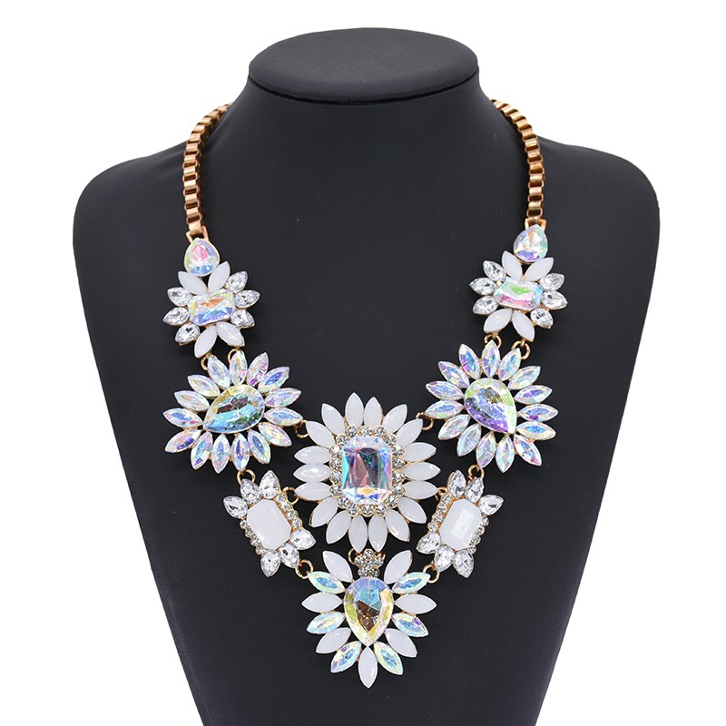 2020 New Ethnic Statement Choker Necklace Women Rhinestone Acrylic Flower Water Drop Large Collar Necklace Jewelry Female
2020 New Ethnic Statement Choker Necklace Women Rhinestone Acrylic Flower Water Drop Large Collar Necklace Jewelry Female