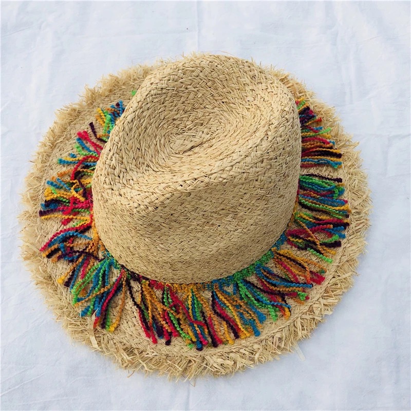 2020 Women Summer Hat Beach Straw Hat Panama Ladies Cap Fashionable Handmade Casual Flat Brim Bowknot Sun Hats for Women, Khaki
2020 Women Summer Hat Beach Straw Hat Panama Ladies Cap Fashionable Handmade Casual Flat Brim Bowknot Sun Hats for Women, Khaki