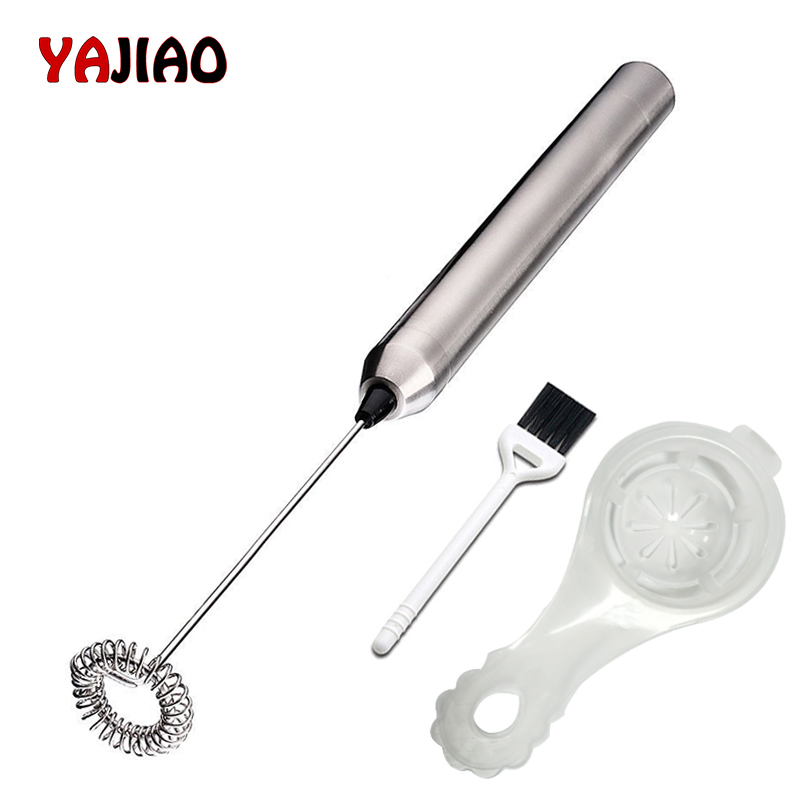 YAJIAO Electric Mixer Handheld Stainless Steel Milk Frother Blender Milk Foamer Maker For Coffee Latte Cappuccino Hot Chocolate
YAJIAO Electric Mixer Handheld Stainless Steel Milk Frother Blender Milk Foamer Maker For Coffee Latte Cappuccino Hot Chocolate