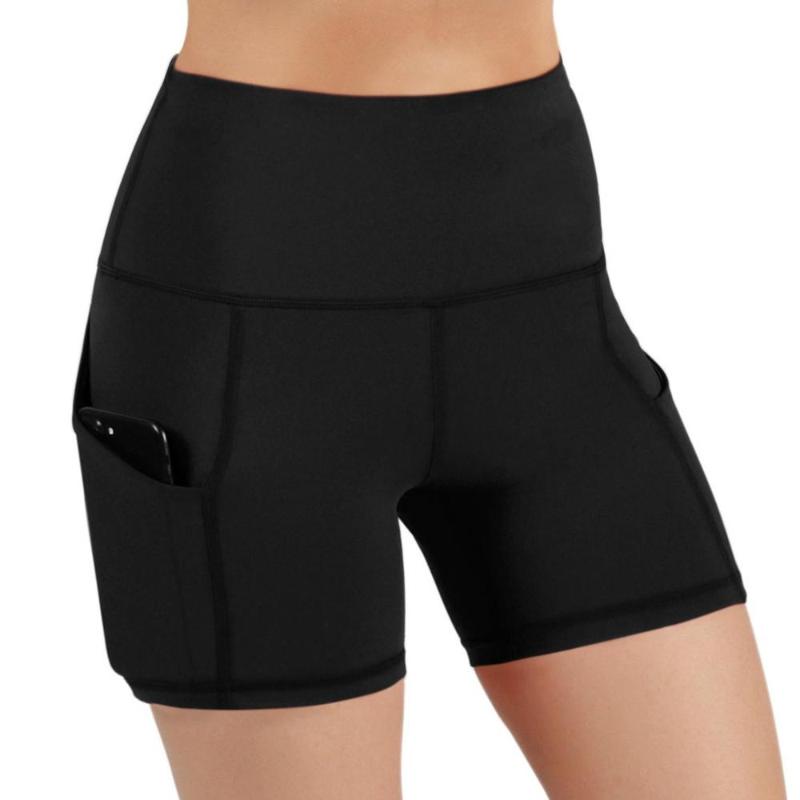 Summer Lady Solid Yoga Shorts pocket High-waist Hip Stretch Underpants Running Fitness Yoga Shorts Casual Sport Trouser 2020, Black
Summer Lady Solid Yoga Shorts pocket High-waist Hip Stretch Underpants Running Fitness Yoga Shorts Casual Sport Trouser 2020, Black