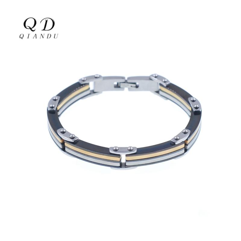 Qian Du Neutral stainless steel bracelet safety invisible clasp high quality bracelet rope unisex jewelry
Qian Du Neutral stainless steel bracelet safety invisible clasp high quality bracelet rope unisex jewelry