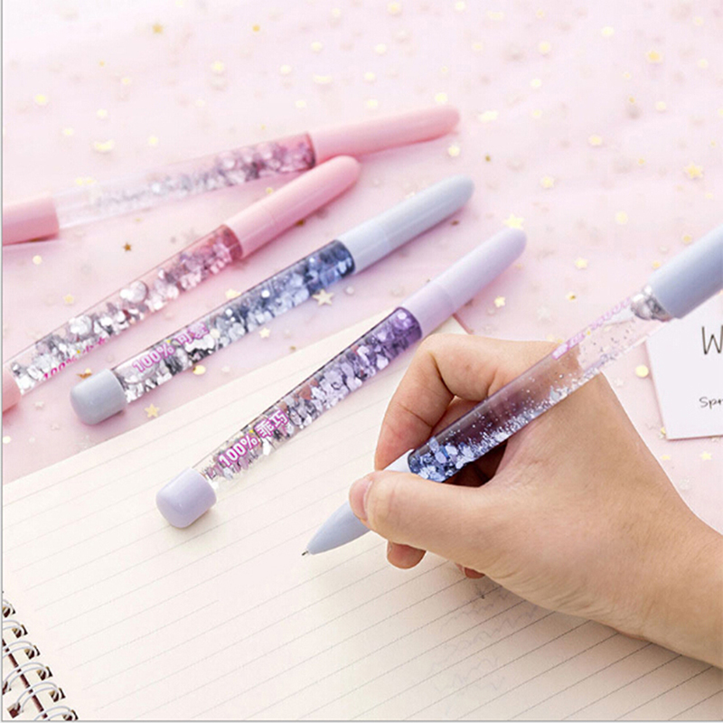 Gel Pen Kawaii 0.5mm Fairy Stick Crystal Drift Sand Glitter Neutral Rainbow Colored Pens For Writing Chancery Material Escolar
Gel Pen Kawaii 0.5mm Fairy Stick Crystal Drift Sand Glitter Neutral Rainbow Colored Pens For Writing Chancery Material Escolar