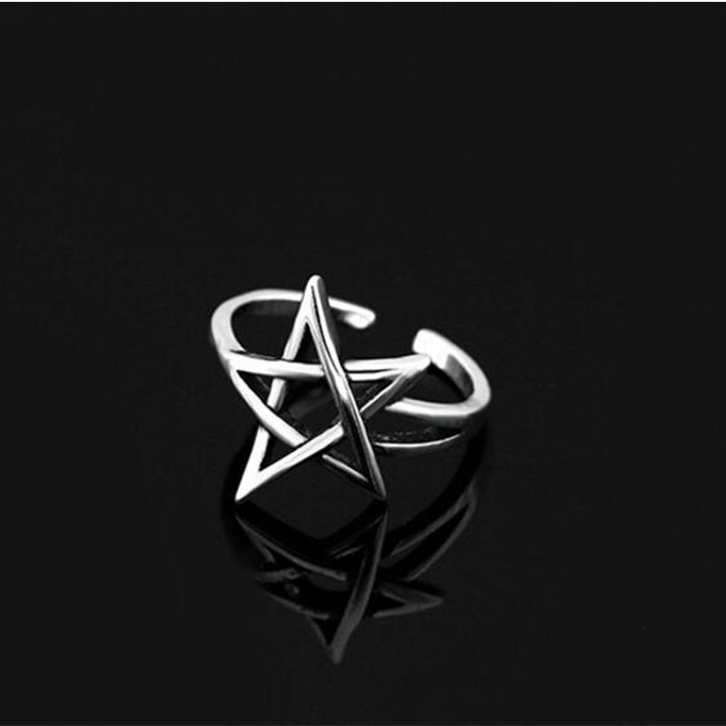Retro Thai Silver Color Pentagram Star Adjustable Ring For Women Fashion Jewelry Party Gift S-R284
Retro Thai Silver Color Pentagram Star Adjustable Ring For Women Fashion Jewelry Party Gift S-R284