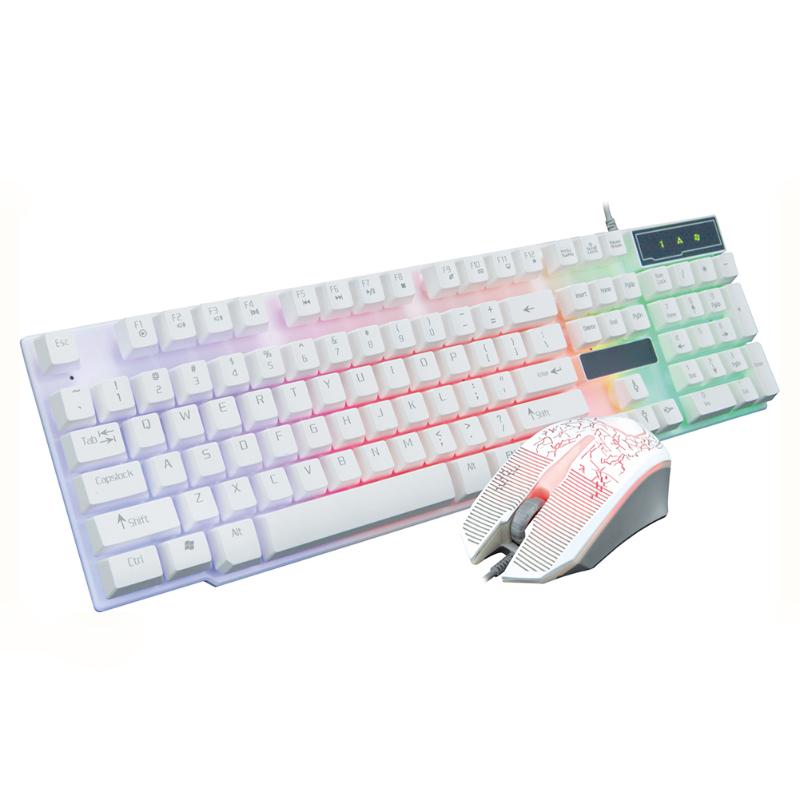 Combo Keyboard And Mouse Set Wired 2.4G Keyboard Gamer Illuminated Gaming Set For Notebook Laptop Desktop PC
Combo Keyboard And Mouse Set Wired 2.4G Keyboard Gamer Illuminated Gaming Set For Notebook Laptop Desktop PC