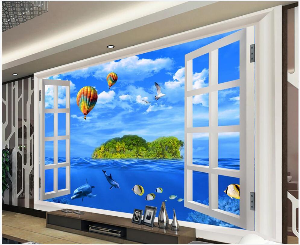 3d photo wallpaper custom mural on the wall Window underwater world island scenery home decor wallpaper for walls 3 d in the living room, Non-woven wallpaper
3d photo wallpaper custom mural on the wall Window underwater world island scenery home decor wallpaper for walls 3 d in the living room, Non-woven wallpaper
