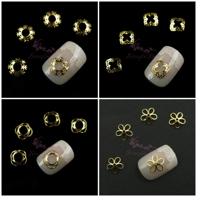 100pcs/lot 3D Hollow Out Curved Metallic Slice Gold Plated Alloy Metal Frame Style DIY 3D Nail Art Manicure Accessory Decoration
100pcs/lot 3D Hollow Out Curved Metallic Slice Gold Plated Alloy Metal Frame Style DIY 3D Nail Art Manicure Accessory Decoration