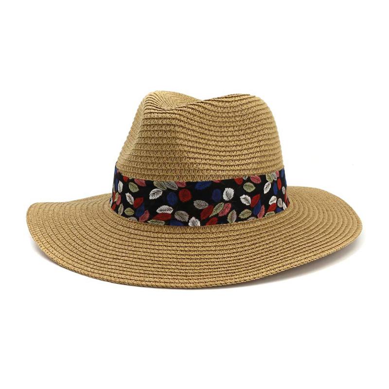 2020 Fashion Women's Sun Hat Straw Panama Hat Female Print Beach Fedora Summer Coffee British Wide Brim Ladies Jazz, Black
2020 Fashion Women's Sun Hat Straw Panama Hat Female Print Beach Fedora Summer Coffee British Wide Brim Ladies Jazz, Black
