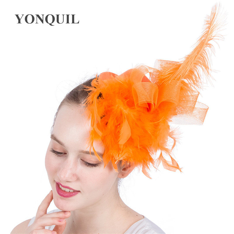 Women hot pink Mini top church hats festival dance party fascinator hats with hair clips feather hair accessories for children SYF123
Women hot pink Mini top church hats festival dance party fascinator hats with hair clips feather hair accessories for children SYF123