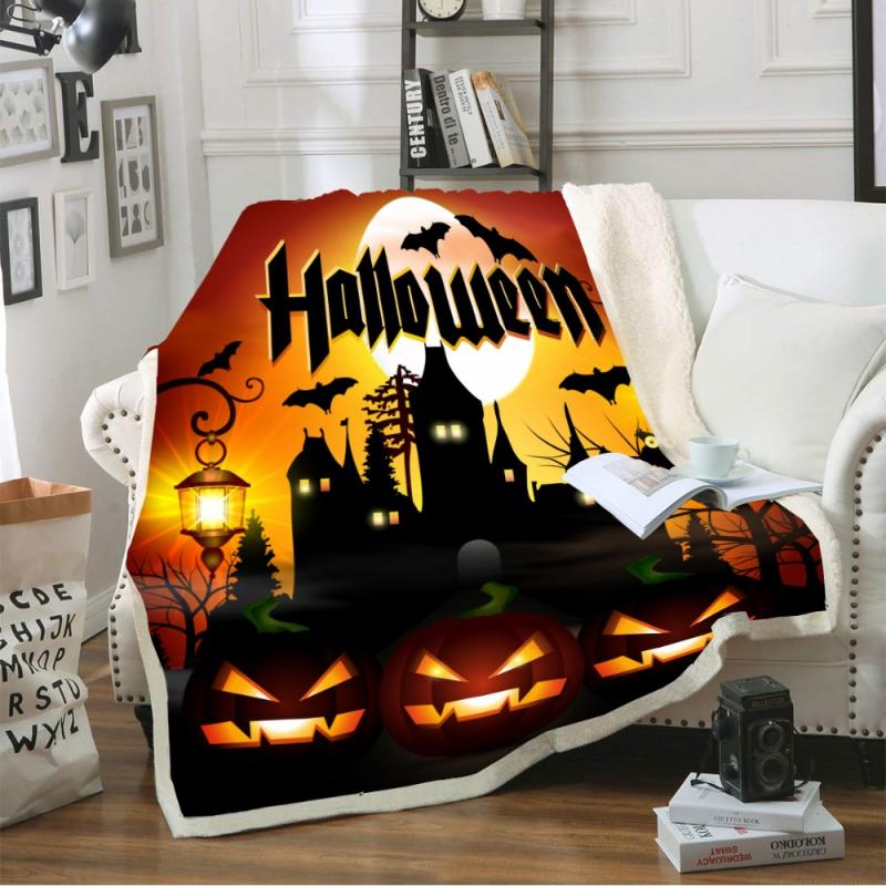 Happy Halloween Warm Sherpa Fleece Blanket Boys Girls Soft Coral Blanket Kids Home Bedding Cartoon Pumpkin Sofa Throw
Happy Halloween Warm Sherpa Fleece Blanket Boys Girls Soft Coral Blanket Kids Home Bedding Cartoon Pumpkin Sofa Throw
