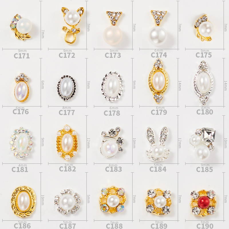 20pcs/lot New Gold and Silver Edging Pearl Oval Series Alloy Rhinestone 3D Charm DIY Nail Art Design Decorative Accessories
20pcs/lot New Gold and Silver Edging Pearl Oval Series Alloy Rhinestone 3D Charm DIY Nail Art Design Decorative Accessories