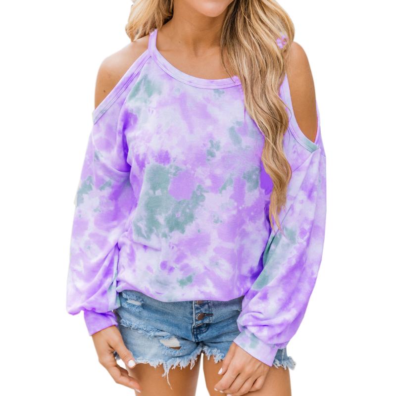 Women' Blouse Autumn Tie-Dye Long Sleeve Tops Female Casual O-Neck Strapless Tops Blouse Female Harajuku Jumper Top 2020
Women' Blouse Autumn Tie-Dye Long Sleeve Tops Female Casual O-Neck Strapless Tops Blouse Female Harajuku Jumper Top 2020
