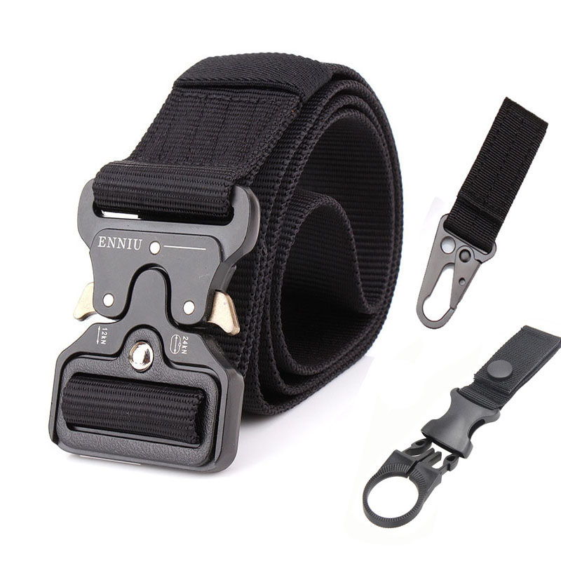 Waist Support Nylon Tactical Belt Army Men Outdoor Training Belts Black High Quality Easy Unlock Metal Buckle, Khaki belt
Waist Support Nylon Tactical Belt Army Men Outdoor Training Belts Black High Quality Easy Unlock Metal Buckle, Khaki belt