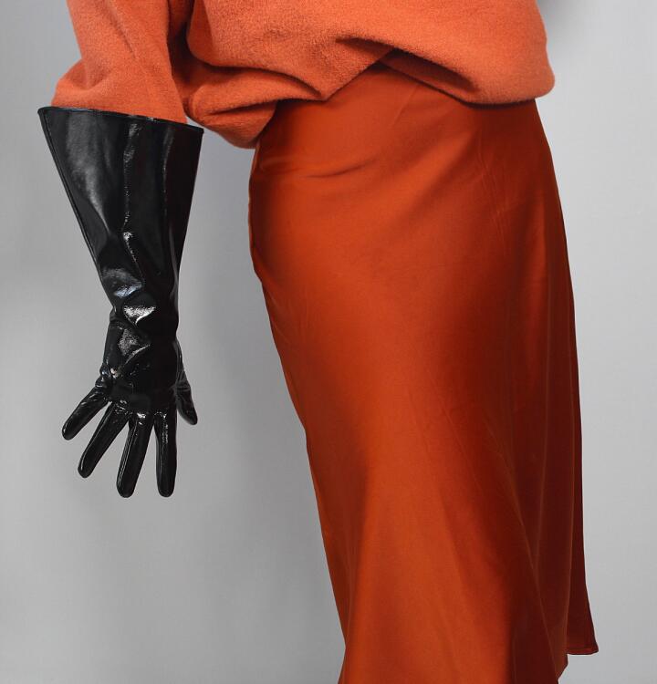 Women's fashion wide sleeve genuine leather glove lady's club performance formal party leather leopard long glove 38cm R2202
Women's fashion wide sleeve genuine leather glove lady's club performance formal party leather leopard long glove 38cm R2202
