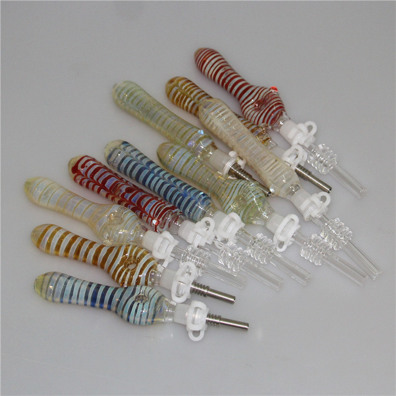 10mm Joint Mini Nectar Collector Kit Micro NC Kits Glass Smoking Dab Straw Nector Collectors With Titanium Quartz Tips
10mm Joint Mini Nectar Collector Kit Micro NC Kits Glass Smoking Dab Straw Nector Collectors With Titanium Quartz Tips