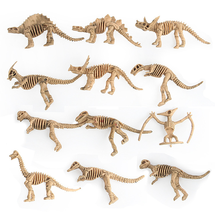 Simulation Dinosaur Skeleton Model Toy Decorative Props Dinosaurs Models Ornaments Decorations Kids Learning Educational Toys