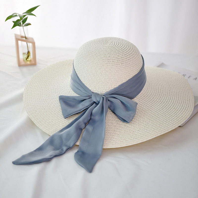 Mingjiebihuo summer Cool breathable Korean fashion big bow cute beautiful sun hat Vacation outdoor women beach straw hat, White
Mingjiebihuo summer Cool breathable Korean fashion big bow cute beautiful sun hat Vacation outdoor women beach straw hat, White