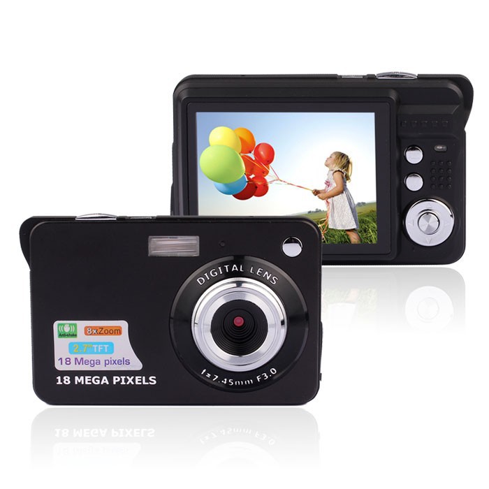 Mini Digital Camera 8x Digital Zoom Photo Frame 2.7 inch 5MP COMS HD 18MP Resolution Video Recoding 3 Colors
Mini Digital Camera 8x Digital Zoom Photo Frame 2.7 inch 5MP COMS HD 18MP Resolution Video Recoding 3 Colors