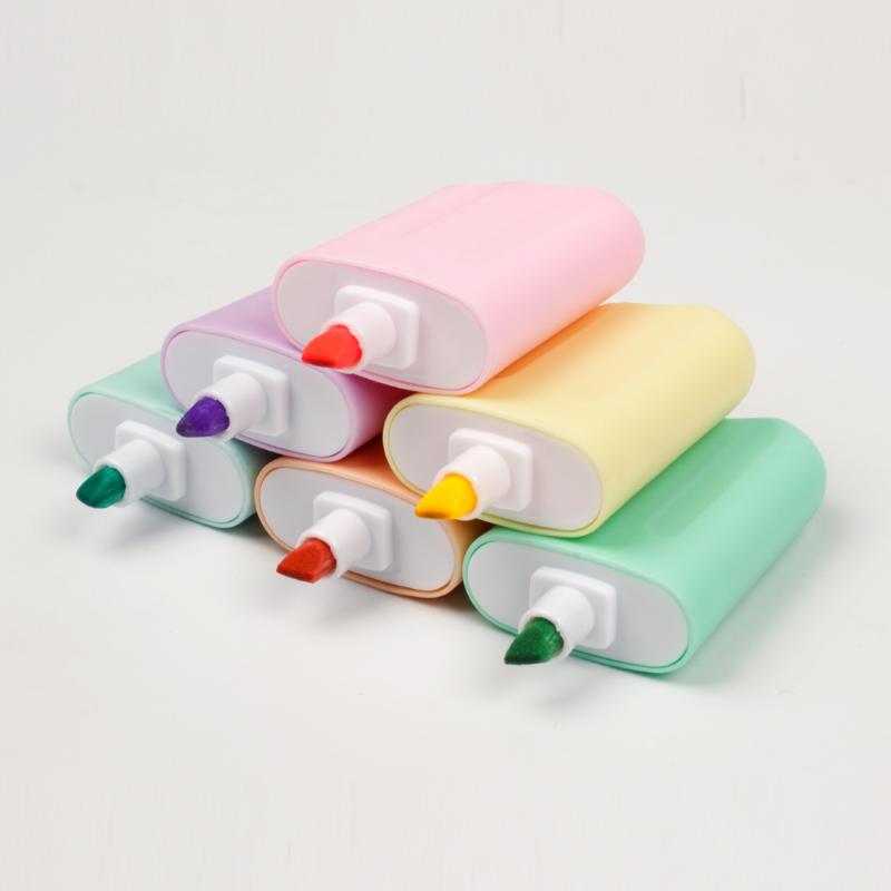 6 pcs Popsicle Shaped Highlighter Pen Mini Pastel Color Text Marker Coloring DIY for Office School Children Students as Gift
6 pcs Popsicle Shaped Highlighter Pen Mini Pastel Color Text Marker Coloring DIY for Office School Children Students as Gift