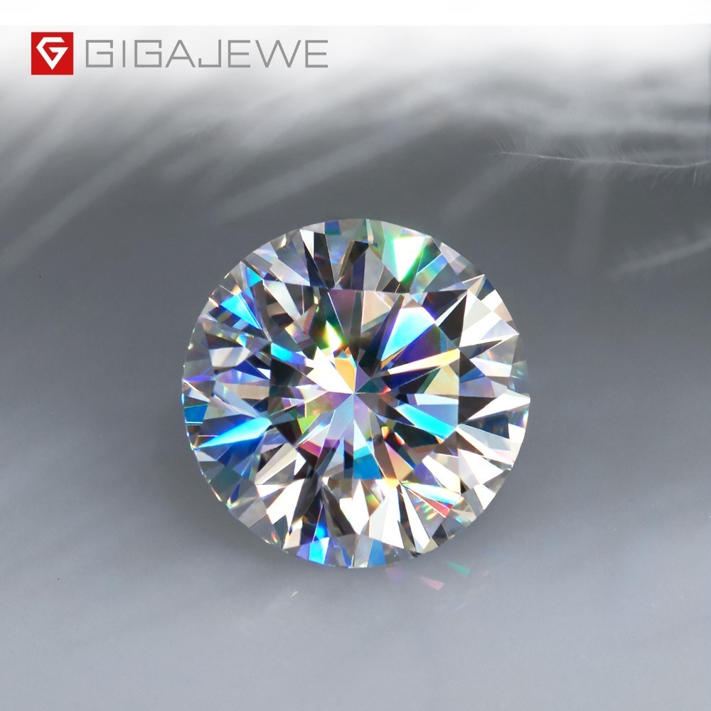 GIGAJEWE D Color 1-3ct VVS1 Round Moissanite Loose Diamond Test Passed Top Quality With Certificate Lab Gem For Jewelry Making, Silver
GIGAJEWE D Color 1-3ct VVS1 Round Moissanite Loose Diamond Test Passed Top Quality With Certificate Lab Gem For Jewelry Making, Silver