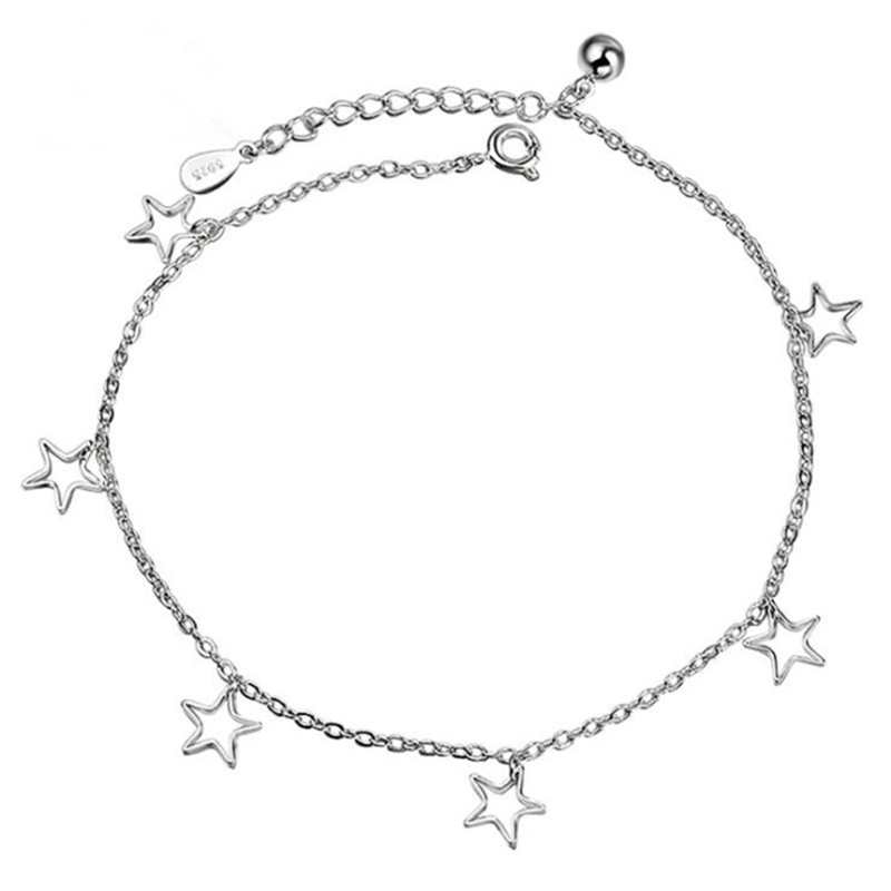 KOFSAC New Lovely Korea Style Jewelry Gift Women's Ankle Chain Bracelet Solid 925 Sterling Silver Chain Link Ankle Bracelet
KOFSAC New Lovely Korea Style Jewelry Gift Women's Ankle Chain Bracelet Solid 925 Sterling Silver Chain Link Ankle Bracelet